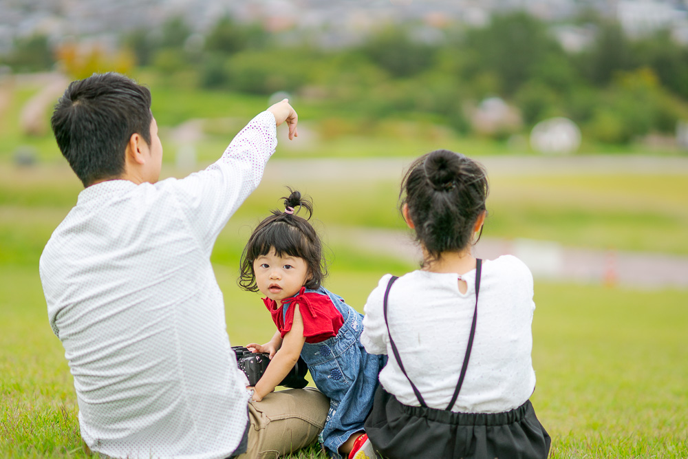 大乗寺丘陵公園の親子