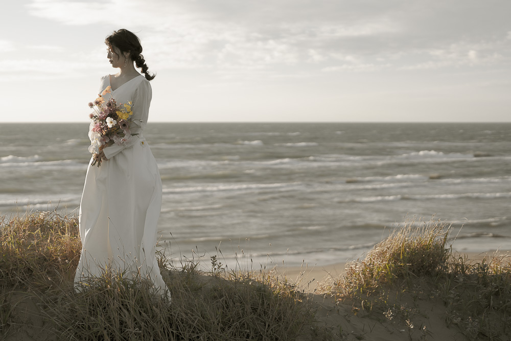 海辺の新婦